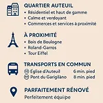 Chic 16 Auteuil Lägenhet